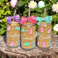 Image 2 of Personalized Bunny Garden Sipper Cup