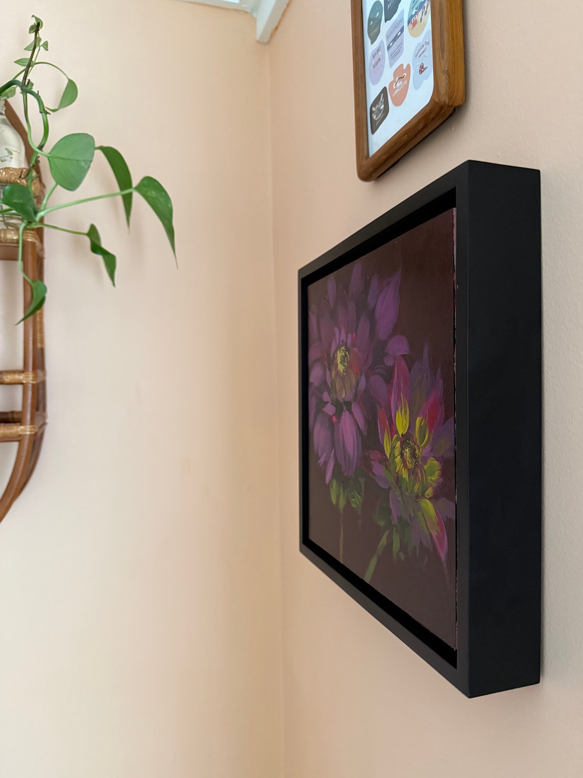 Image of Purple Dahlia Study Original Painting