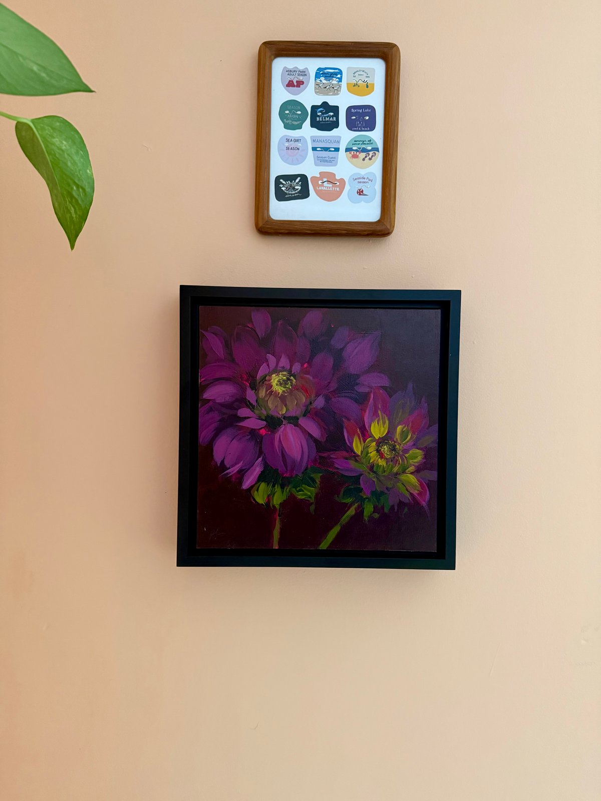 Image of Purple Dahlia Study Original Painting