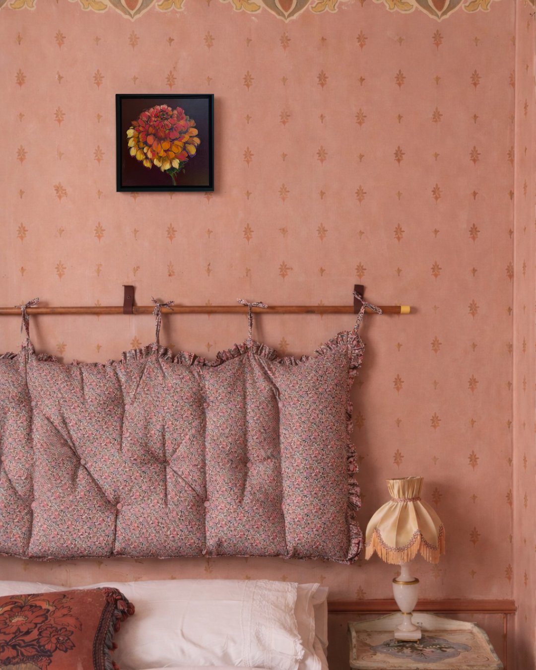 Image of Orange Dahlia Study Original Painting