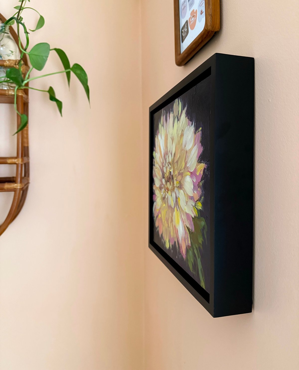 Image of Yellow Dahlia Study Original Painting