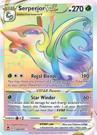 Serperior VSTAR (Secret) - SWSH12: Silver Tempest - Near Mint