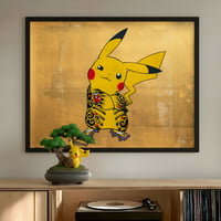 Image 1 of Pikachu Irezumi Screen Print - 28x36 - Limited Edition