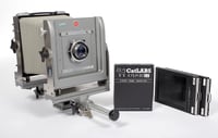Image 1 of Calumet CC401 4X5 monorail camera with 165mm lens + FILM + HOLDERS #2114
