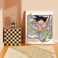 Image 1 of Kid Goku Riso Print