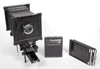 Image 1 of SinarAlpina 4X5 Camera with Rodenstock 127mm F6.3 lens + holders + film #2116