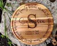 Image 2 of Engraved Lazy Susan – Personalized Wedding, Anniversary Gift