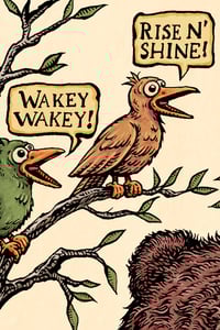 Image 2 of Grin and Bear it 12x18" Limited Print