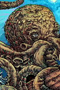 Image 3 of Kraken A Cold One 12x18" Limited Print