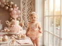  The Victoria | Soft Pink Lace & Tulle Special Occasion Romper