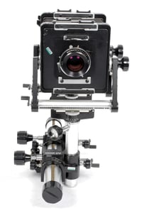 Image 2 of Wista M200 all geared 4X5 camera w/ APO MC 180mm lens + FILM + HOLDERS + FRESNEL #2121