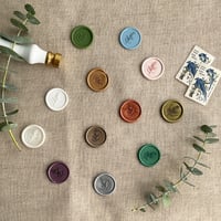 Image 1 of Handmade wax seal - rosemary leaf | PACK of 10