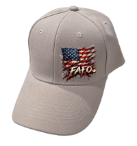 Image 4 of FAFO Distressed American Flag Patriotic Hat