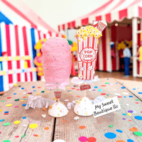 Image 1 of Popcorn/Cotton Candy Themed Centerpieces 