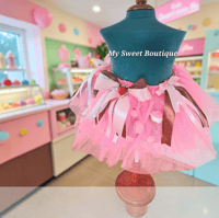 Image 2 of Neapolitan ice cream Skirt with Hairbow 