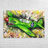 Image 2 of P-40 Bomber on 40x60 Canvas 