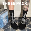 Metal Comedy Flail Socks 3 Pack