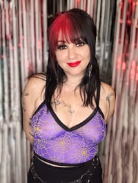 Image 2 of Purple Web Mesh Dreams Tank