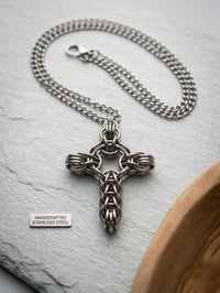 Stainless Steel Chainmaille Cross