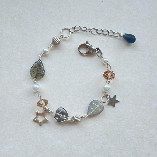 'wybie in forest' charm bracelet