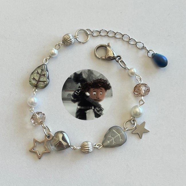 'wybie in forest' charm bracelet