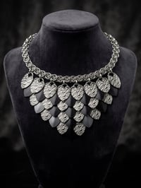 Chainmaille Helm and Scalemaille Necklace 