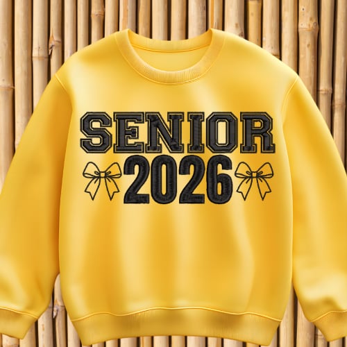 Image of Senior 2026 Embroidered Sweatshirt | Graduation Class of 2026 Gift