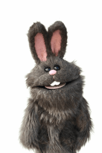 Image 1 of The BUNNY Critter Puppet in Dark Gray