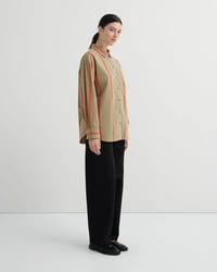Image 2 of kowtow maker shirt nasturtium stripe