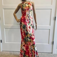 Image 1 of MULTI COLOR MAXI DRESS-LARGE