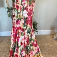 Image 4 of MULTI COLOR MAXI DRESS-LARGE