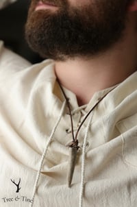 Image 2 of Beaded Antler Tip Necklace