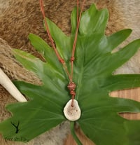 Image 2 of Beaded Antler Slab Pendant - Necklace