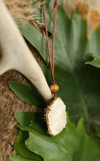 Image 1 of Antler Base Beaded Pendant