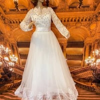 Image 1 of SWETHEART LACE AND RHINESTONE WEDDING DRESS