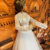 Image 3 of SWETHEART LACE AND RHINESTONE WEDDING DRESS