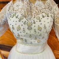 Image 4 of SWETHEART LACE AND RHINESTONE WEDDING DRESS