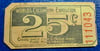 TWO WORLD'S COLUMBIAN 25 CENT TICKETS FOR STAND 26