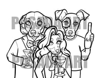 Party Animals Coloring Page