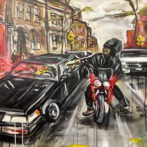 WHATS POPPIN' KERMIE - MIXED MEDIA on CANVAS - 33x 45in Original Work