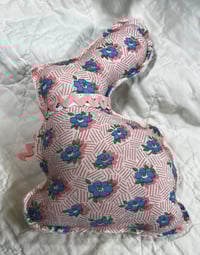 Image 3 of Vintage Pink Patchwork Bunny (A)
