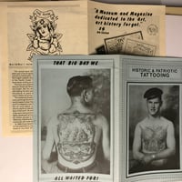 Image 3 of Historic & Patriotic Tattooing 1986 Pamphlet Lyle Tuttle Museum