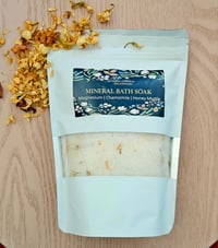 Image 1 of Mineral Bath & Foot Salt Soaks | Rose Petals & Chamomile flowers | Magnesium salts 