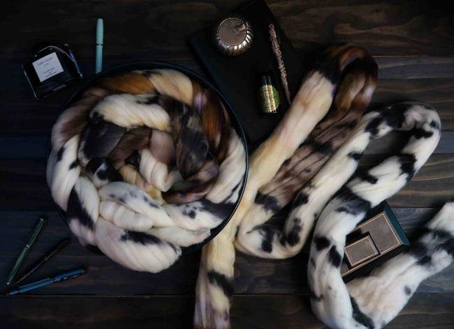 Coffee and Ink Combed Top - Rambouillet