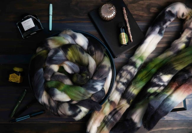 Vintage Typewriter Combed Top - Targhee