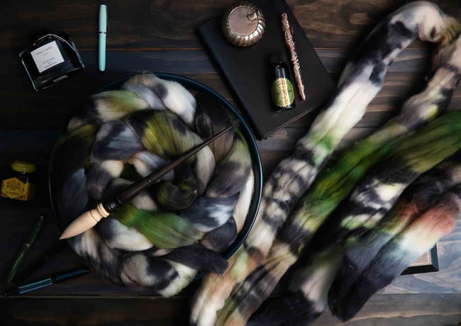 Vintage Typewriter Combed Top - Targhee