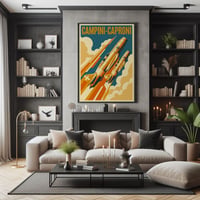 Image 4 of Stampa Fine Art CAMPINI CAPRONI  – stampa Art Déco aeronautica anni ’30/40'