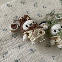 Image 4 of PREORDER Barista Bunny Keychain 