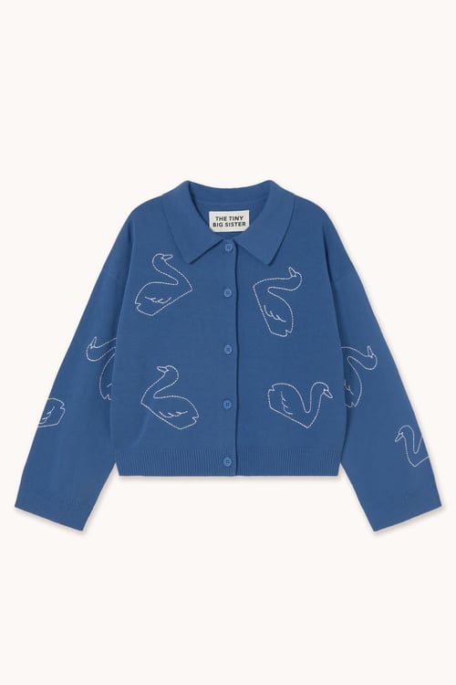 Image of 1-Cardigan bordados Swans embroidered