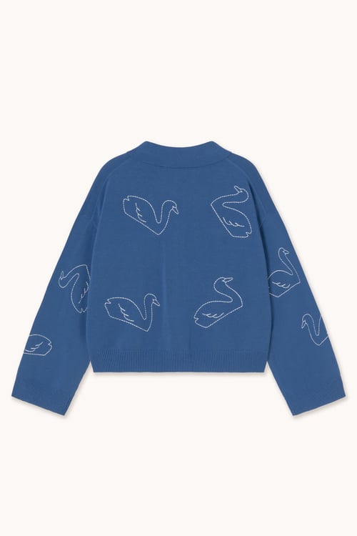 Image of 1-Cardigan bordados Swans embroidered